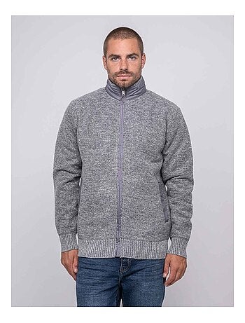 Gilet zippé lamille