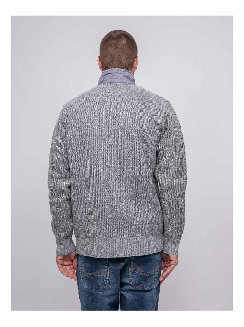 Gilet zippé lamille gris anthracite - Kiabi
