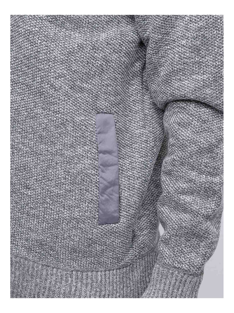 Gilet zippé lamille gris anthracite - Kiabi