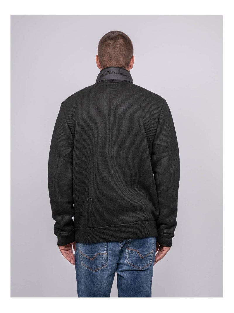 Gilet zippé latocol Noir - Kiabi