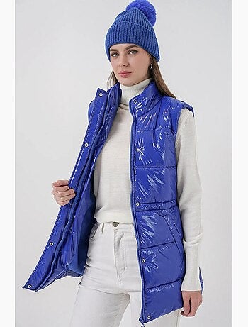 Gilet zippé texturé avec col de veste bdart