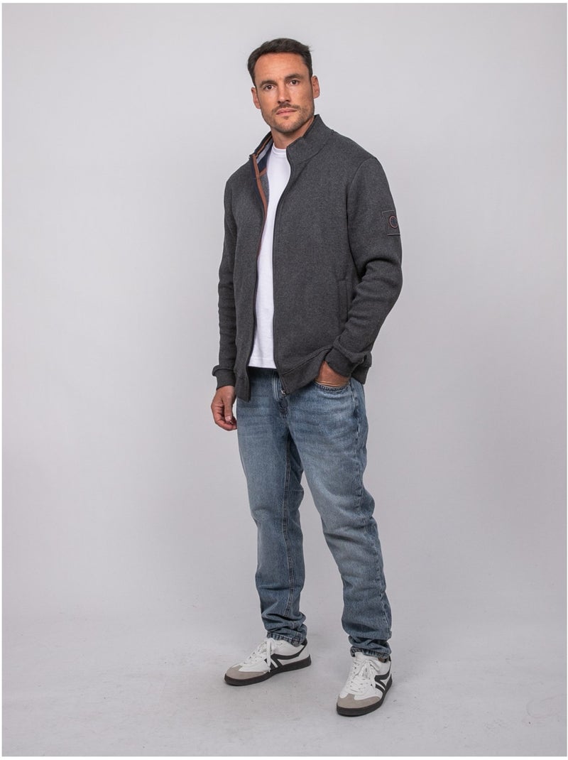 Gilet zippé wiropax gris anthracite - Kiabi