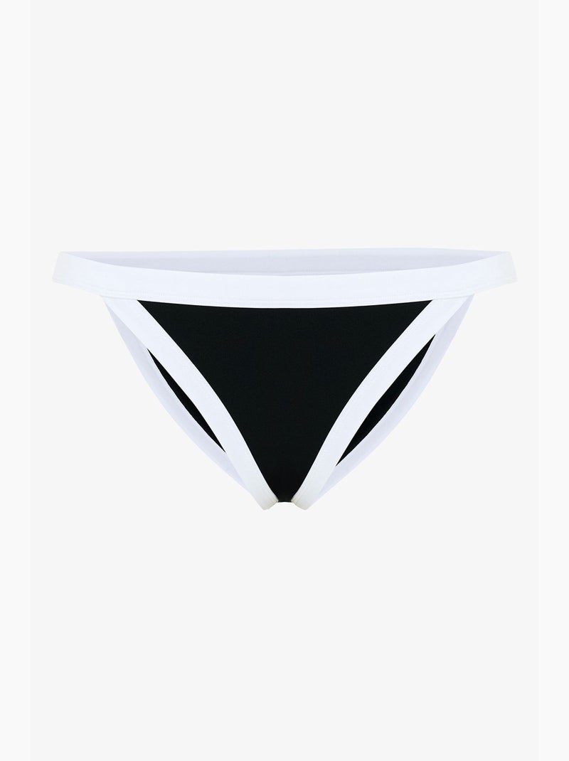 Gina extra super lage taille bikinibroekje penti Zwart Wit - Kiabi