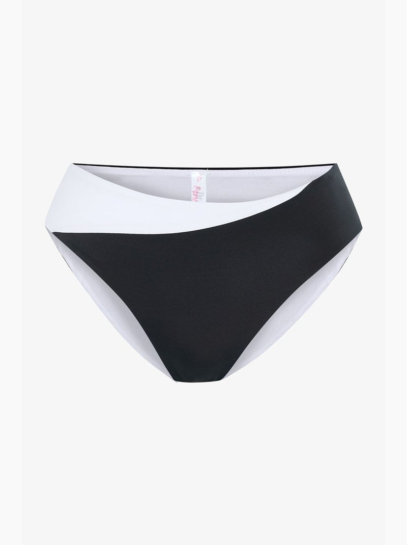 Gina hipster bikinibroekje penti Zwart Wit - Kiabi