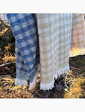 Gingham katoenen jacquard deken