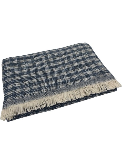 Gingham katoenen jacquard deken - Kiabi Gingham katoenen jacquard deken - Kiabi