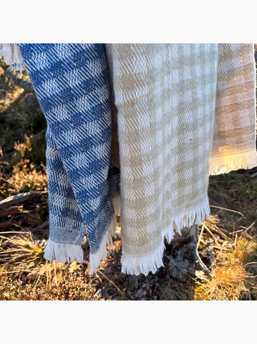 Gingham katoenen jacquard deken - Kiabi Gingham katoenen jacquard deken - Kiabi