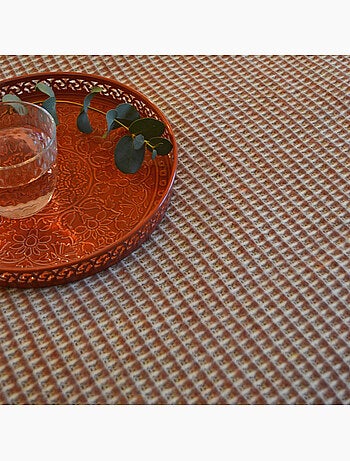 Gingham katoenen jacquard deken