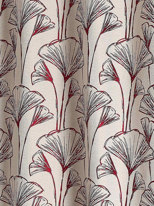 Gingko bloemen jacquard gordijn - Kiabi Gingko bloemen jacquard gordijn - Kiabi