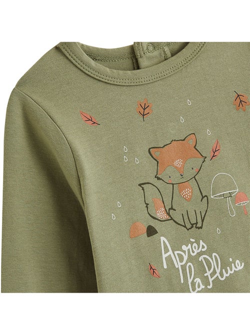 Ginkgo 2-pack baby T-shirts met lange mouwen - Kiabi Ginkgo 2-pack baby T-shirts met lange mouwen - Kiabi