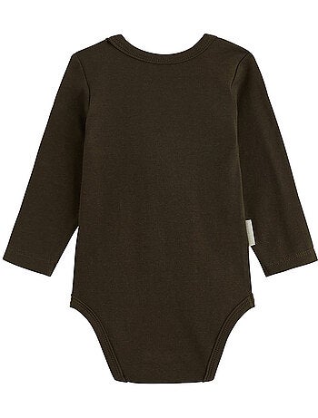 Ginkgo 3-pack babyrompertjes met lange mouwen