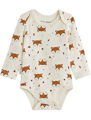 Ginkgo 3-pack babyrompertjes met lange mouwen