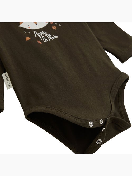 Ginkgo 3-pack babyrompertjes met lange mouwen - Kiabi Ginkgo 3-pack babyrompertjes met lange mouwen - Kiabi