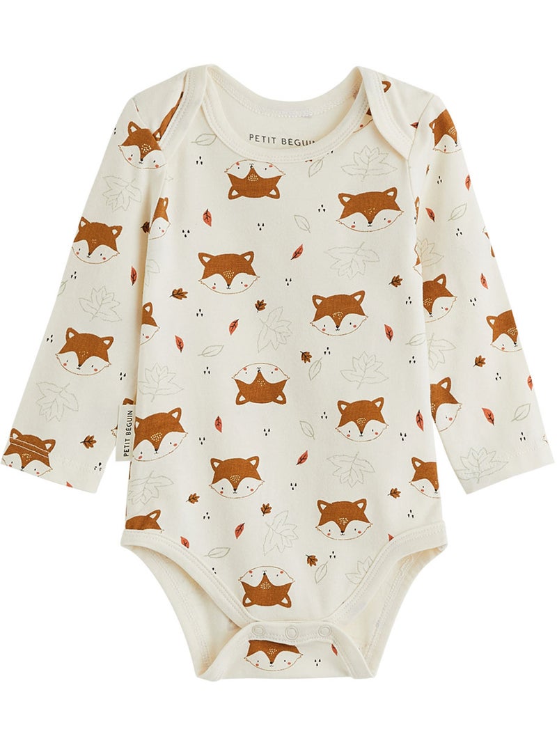 Ginkgo 3-pack babyrompertjes met lange mouwen Groen - Kiabi