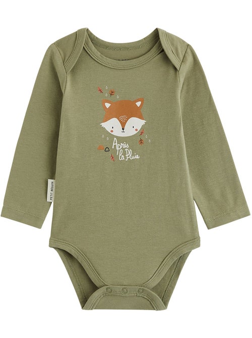 Ginkgo babyrompertjes met lange mouwen (2 stuks) - Kiabi Ginkgo babyrompertjes met lange mouwen (2 stuks) - Kiabi