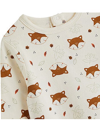 Ginkgo corduroy babyoveralls en t-shirt set