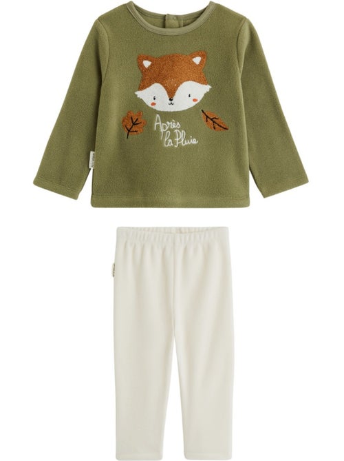 Ginkgo tweedelige fleece kinderpyjama - Kiabi Ginkgo tweedelige fleece kinderpyjama - Kiabi