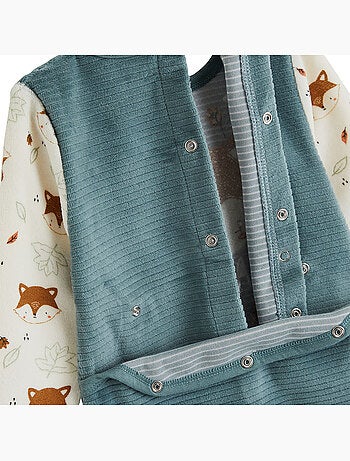 Ginkgo velours babypyjama