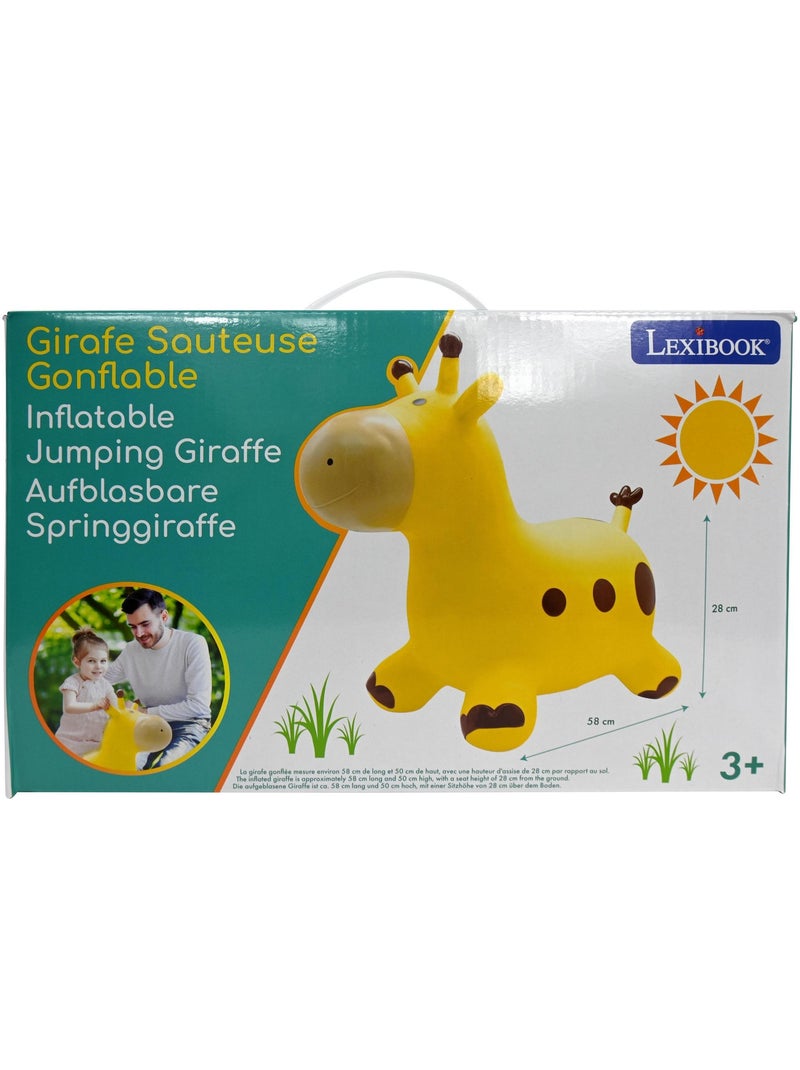 Girafe sauteuse gonflable jaune Jaune - Kiabi