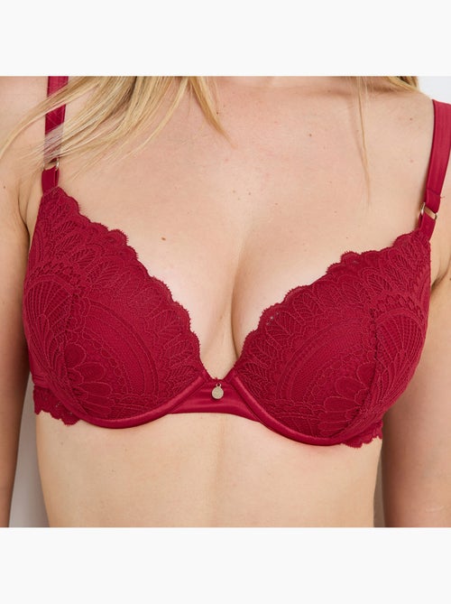 Gladys beha vormgevend push-up rood - Kiabi Gladys beha vormgevend push-up rood - Kiabi