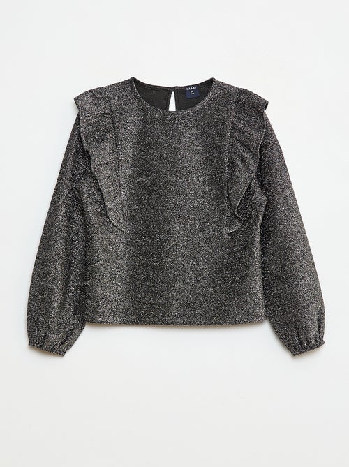 Glanzend T-shirt met lange mouwen - Kiabi