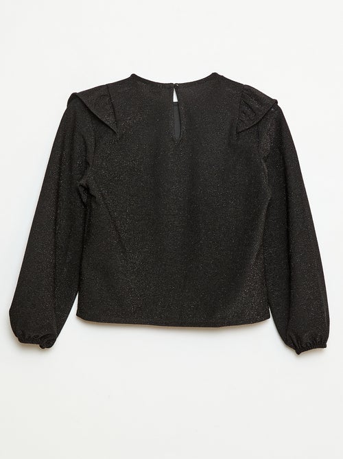 Glanzend T-shirt met lange mouwen - Kiabi