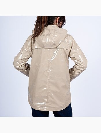 Glanzende regenjas voor dames 'breizh ocean', regenjas voor dames