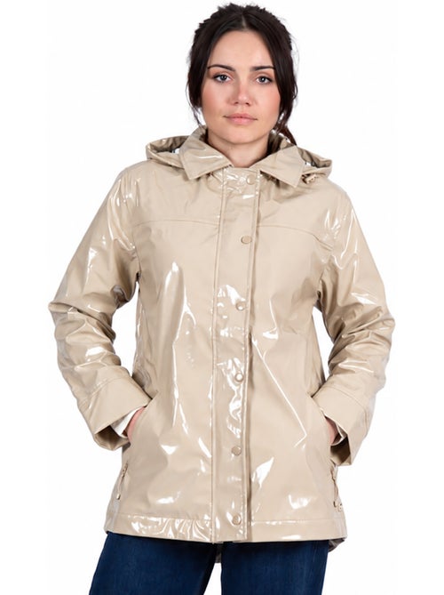 Glanzende regenjas voor dames 'breizh ocean', regenjas voor dames - Kiabi Glanzende regenjas voor dames 'breizh ocean', regenjas voor dames - Kiabi
