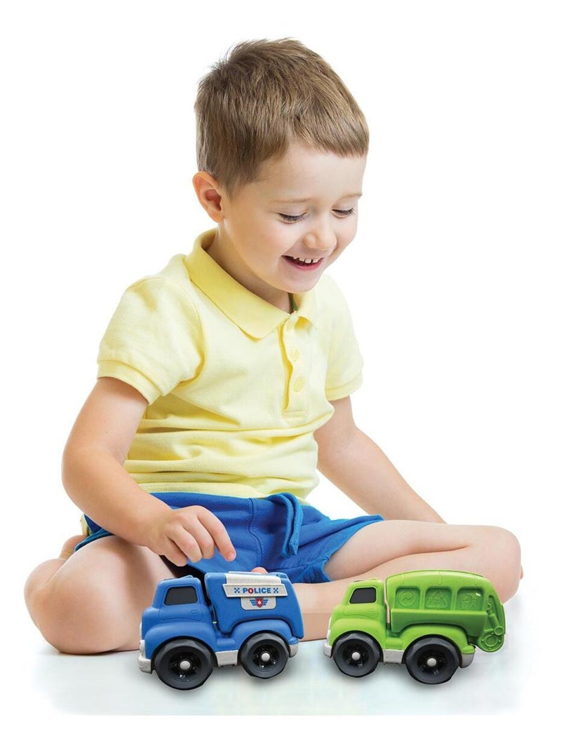 Glijdende auto's - set vrachtvoertuigen 18*11*13cm (2 pieces) Multicolor - Kiabi