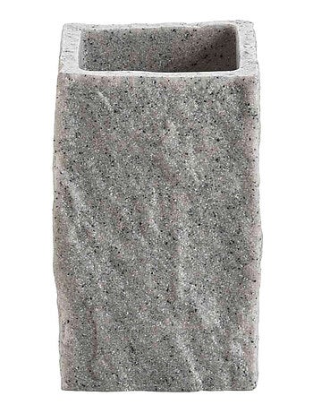 Gobelet porte brosse à dent - effet minéral