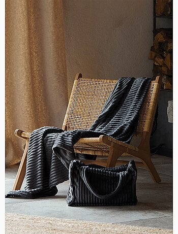 Gooi en zachte geribbelde tas set