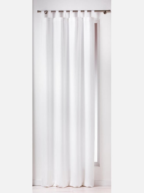 Gordijn met lussen – effen polyester – essentiel - Kiabi