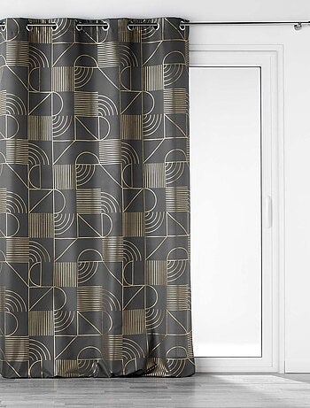 Gordijn met metallic patroon