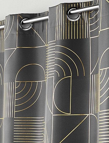 Gordijn met metallic patroon