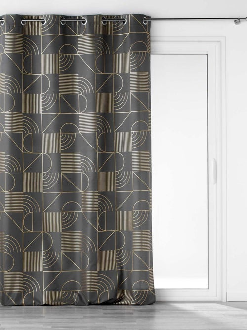 Gordijn met metallic patroon - Kiabi