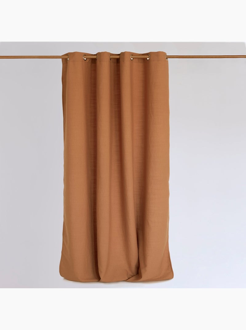Gordijn Solace "Happyfriday" Terracotta - Kiabi