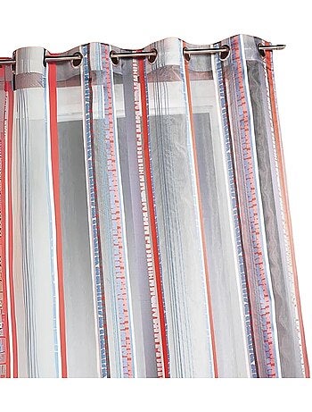 Gordijn van jacquard-organza met verticale strepen