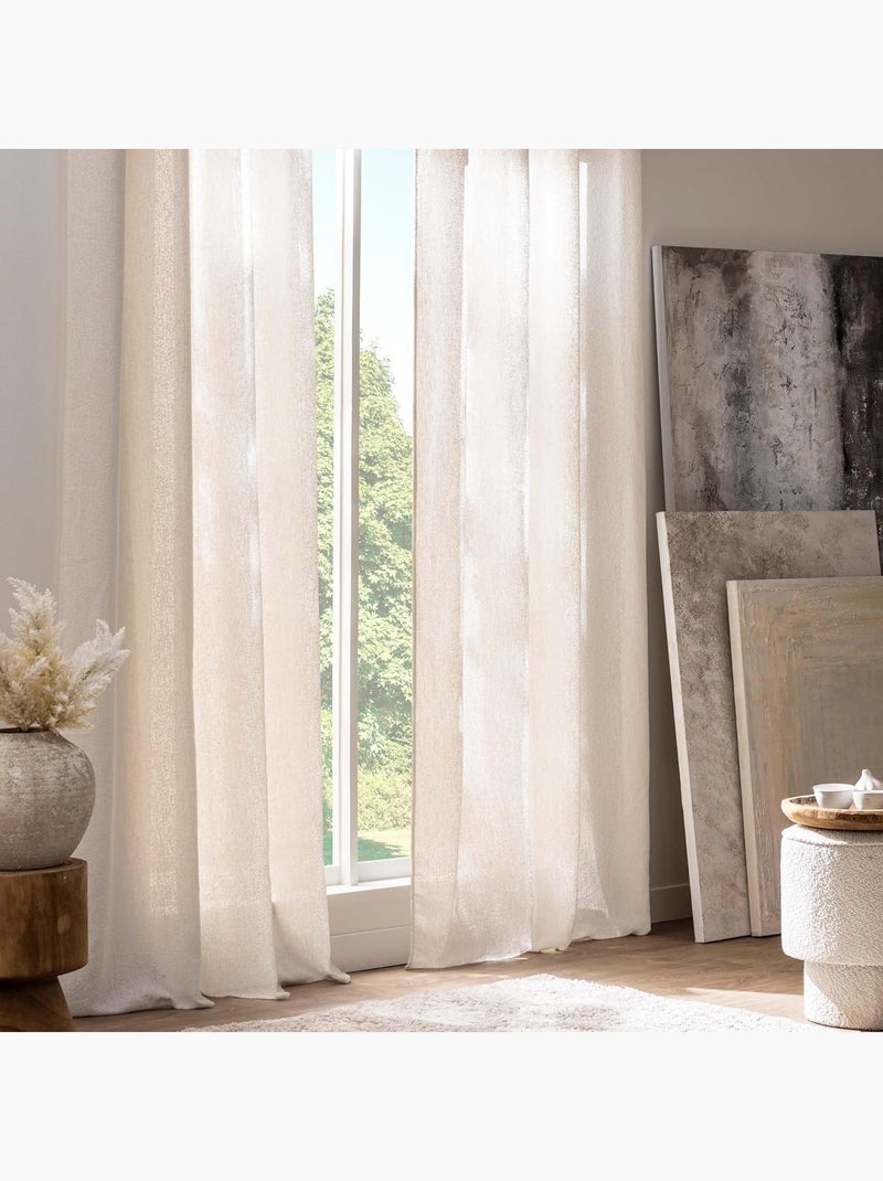 Gordijn van polyester cody douceur d'intérieur Beige - Kiabi
