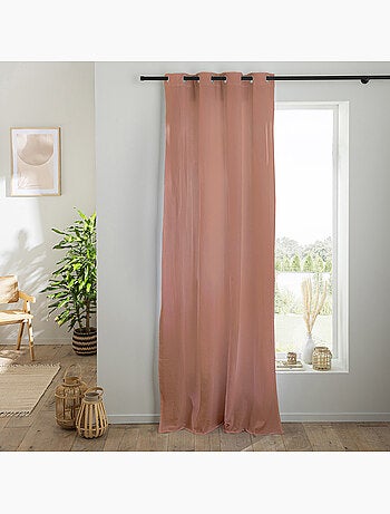 Gordijnpaneel Dreamy van katoenbatist met 8 ringen kakigroen – Future Home