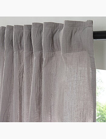 Gordijnpaneel effen van katoengaas met 8 verborgen lussen 140 x 260 cm – Future Home