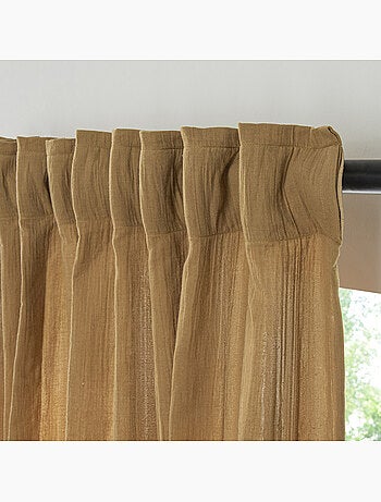 Gordijnpaneel effen van katoengaas met 8 verborgen lussen 140 x 260 cm – Future Home