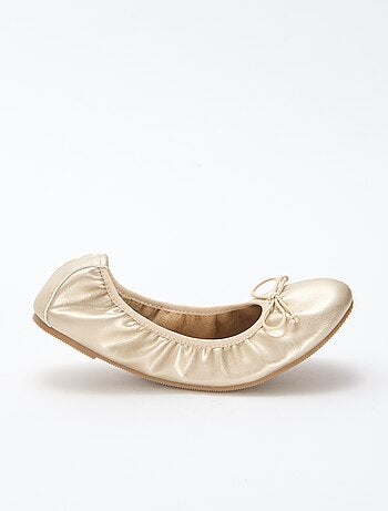 Goudkleurige ballerina's