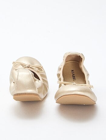 Goudkleurige ballerina's