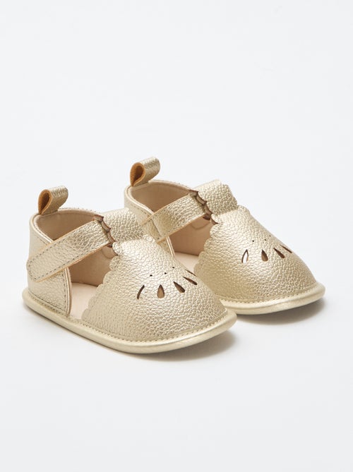 Goudkleurige ceremoniële sandalen - Kiabi