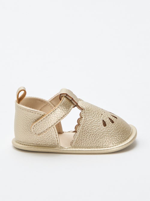 Goudkleurige ceremoniële sandalen - Kiabi