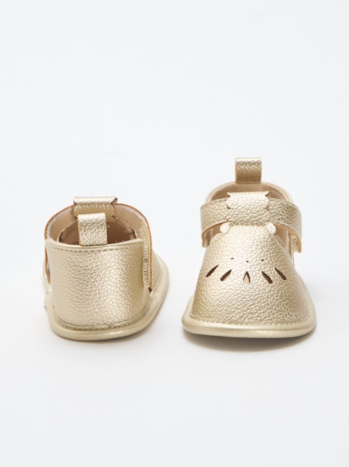 Goudkleurige ceremoniële sandalen - Kiabi