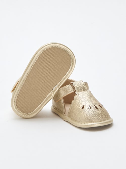 Goudkleurige ceremoniële sandalen - Kiabi