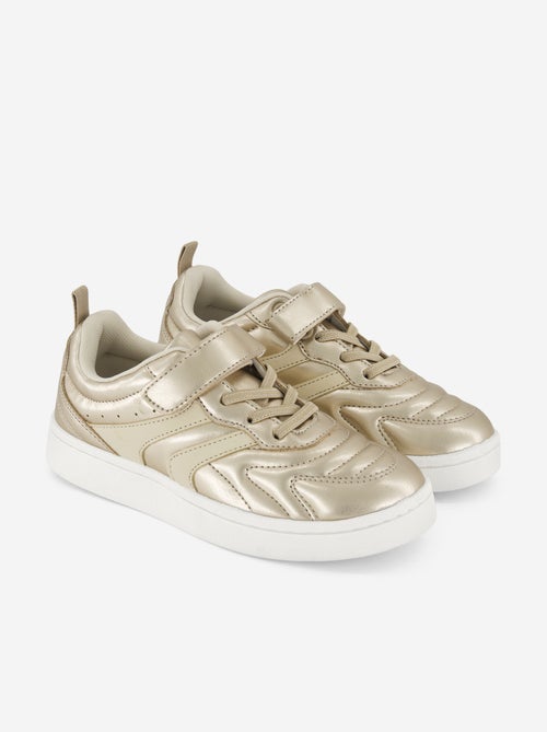 Goudkleurige sneakers met klittenbandsluiting - Kiabi Goudkleurige sneakers met klittenbandsluiting - Kiabi