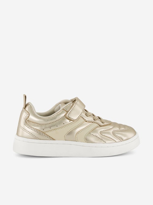 Goudkleurige sneakers met klittenbandsluiting - Kiabi Goudkleurige sneakers met klittenbandsluiting - Kiabi