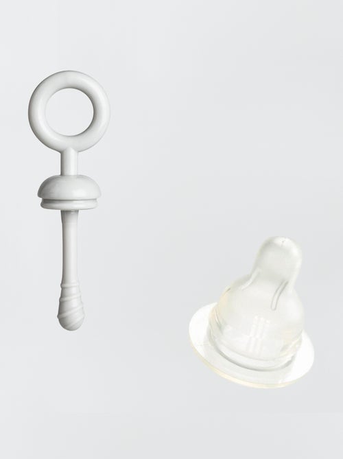 Goupillon et brosse tétine en picots - Kiabi